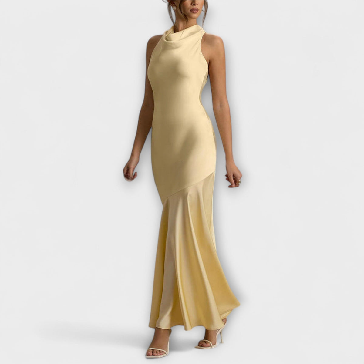 Style200™ | Satin Maxi Dress for Special Occasions
