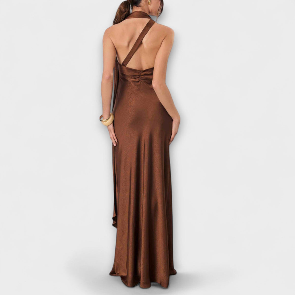 Style200™ | Azura Satin Maxi Dress for Evening Events
