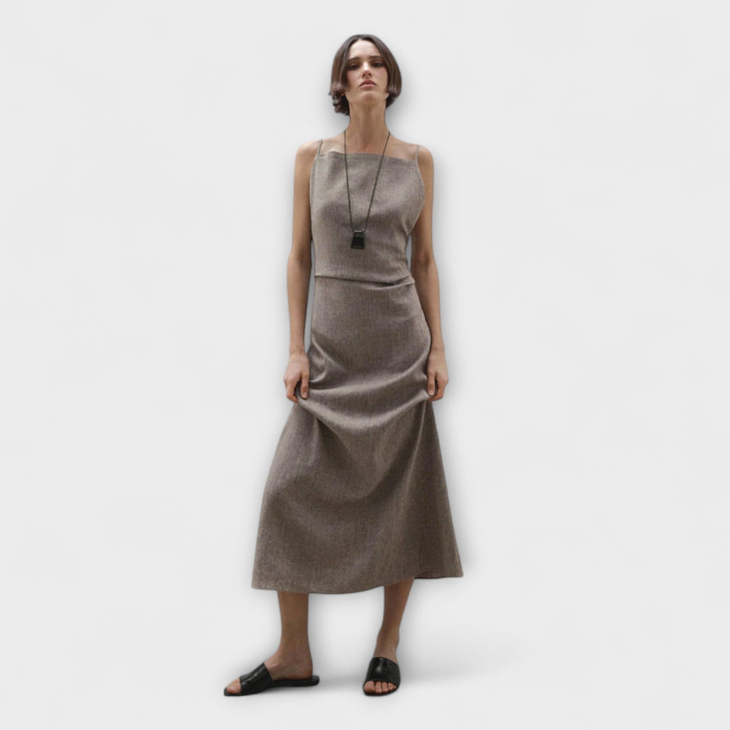 Style200™ | Clara - Linen Blend Maxi Dress for Effortless Style