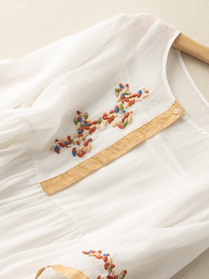 Sydney™ | Women’s Summer Embroidered Ethnic Midi Dress