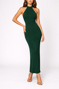 Imogen™ | Chic Halter Neck Maxi Dress for Evening Events