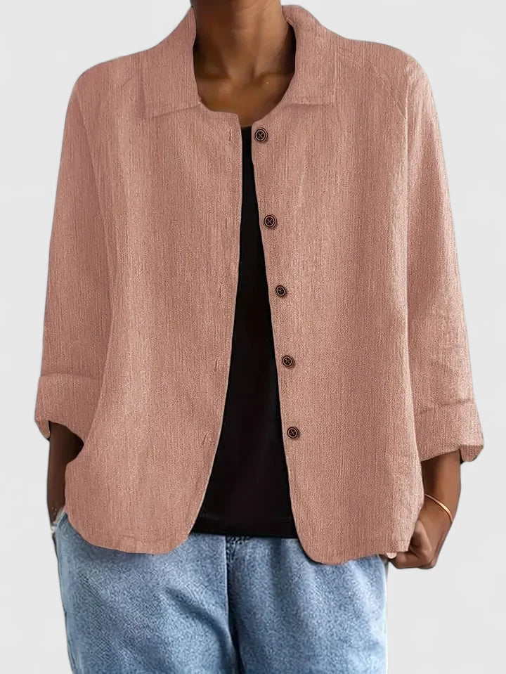 Ashleigh™ | Chic Cotton Blouse for Any Occasion