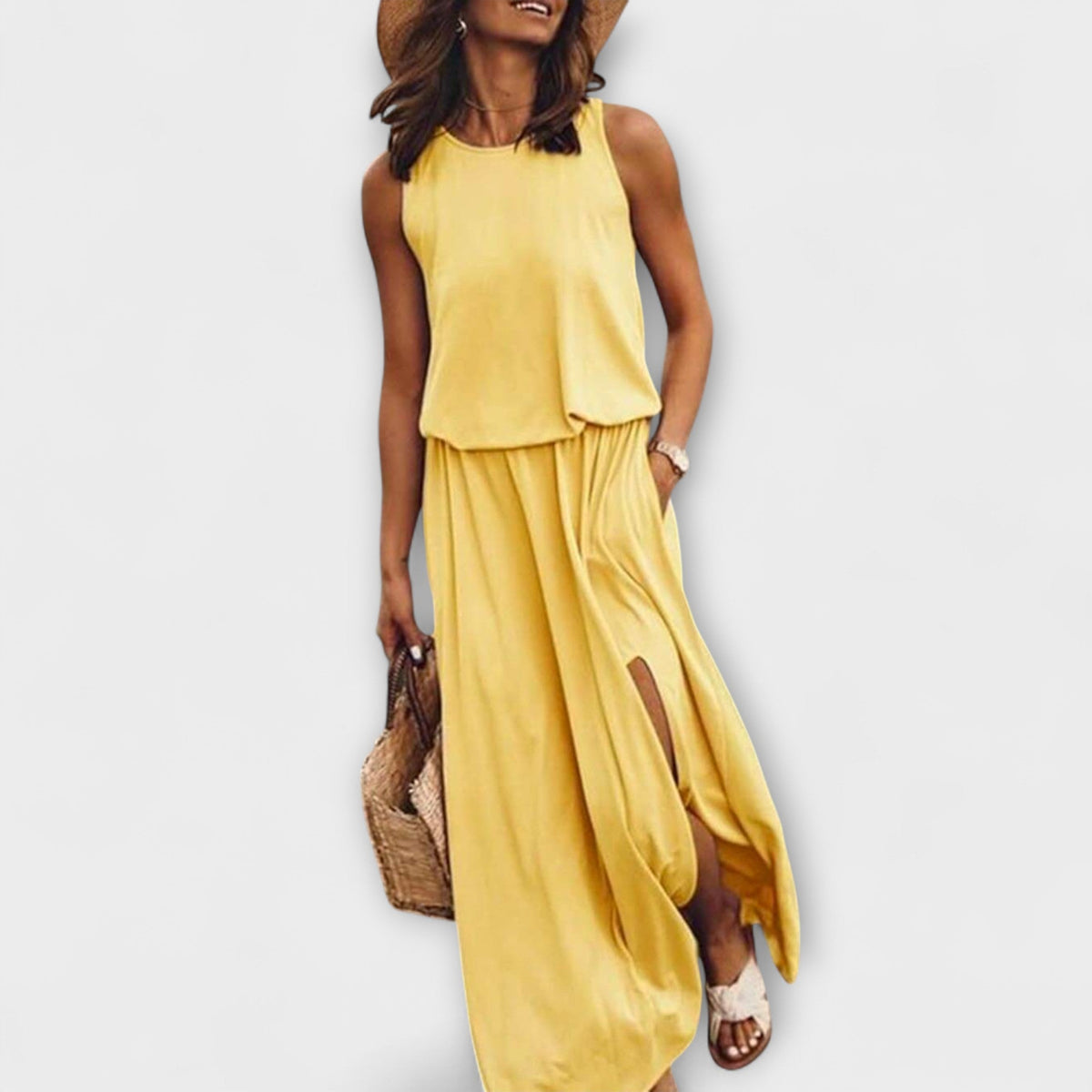 Style200™ | Flowy Sleeveless Dress for Summer Outings