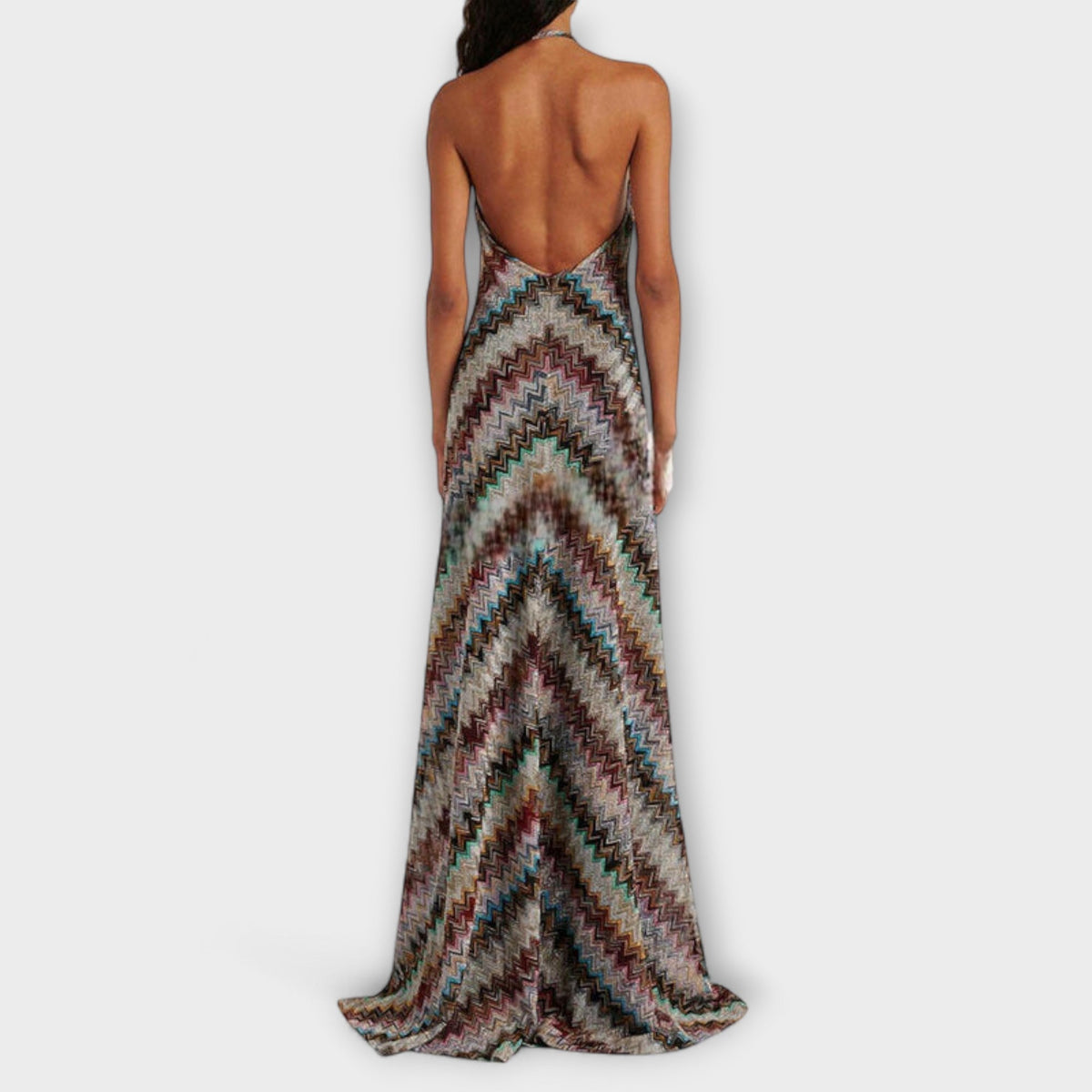 Style200™ | Reese Jodie Knit Dress – Vibrant Herringbone Style for Any Occasion