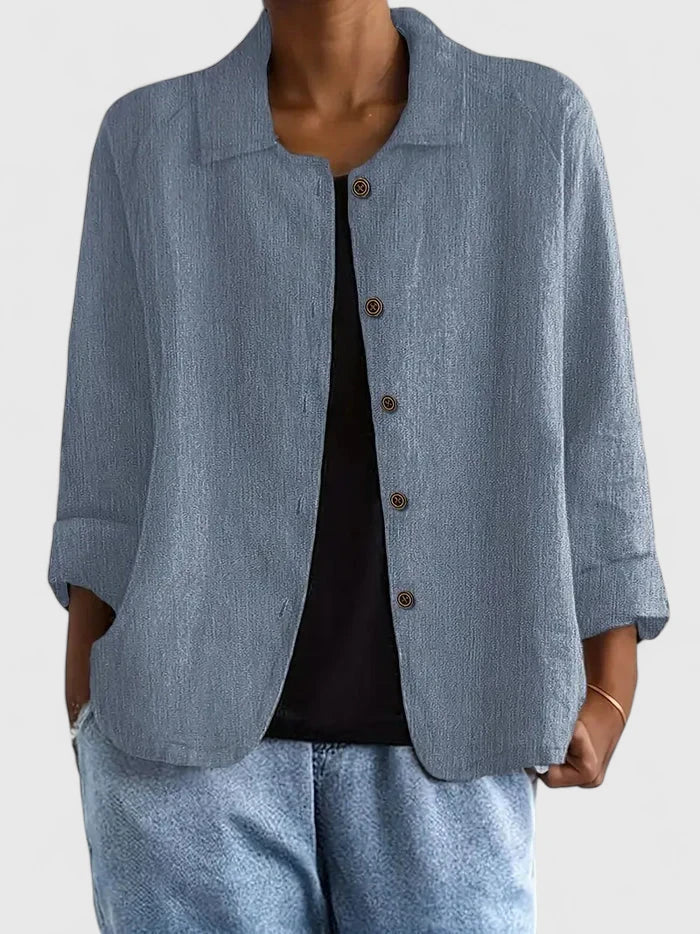 Ashleigh™ | Chic Cotton Blouse for Any Occasion