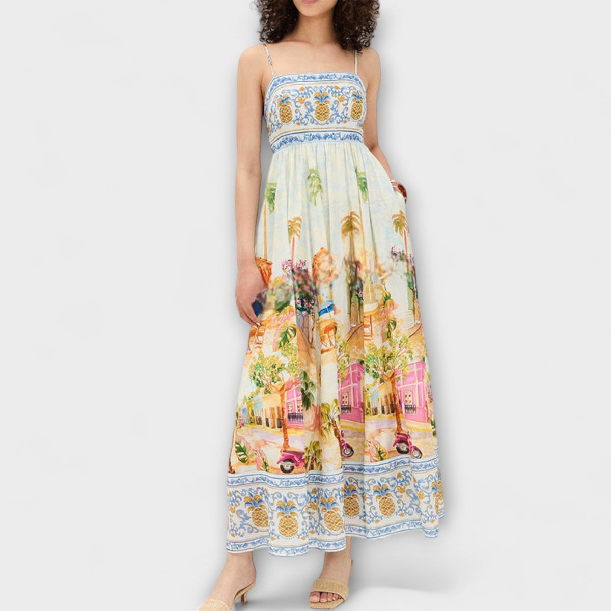 Style200™ | Aracati Multicolor Maxi Dress for Summer Events