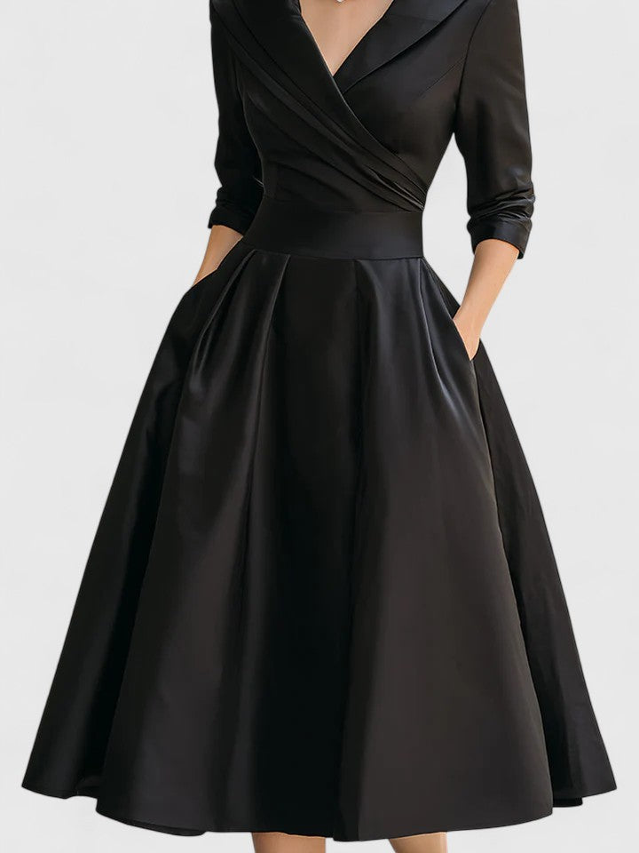 Yan™ | Chic Midi Dress for Any Occasion