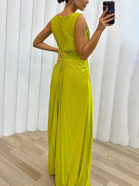 Katrine™ | Wedding Guest Dress - Pleated Maxi
