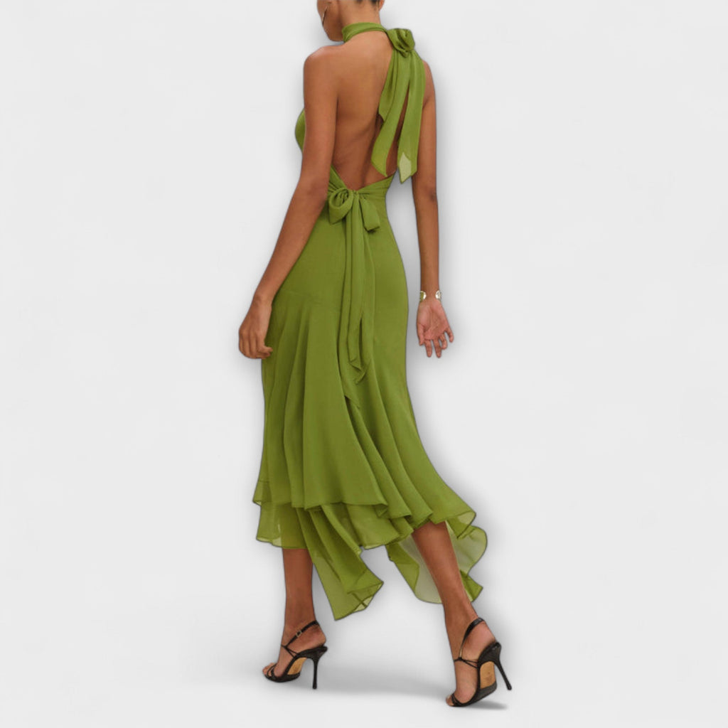 Style200™ | Elodie - Stylish Asymmetrical Maxi Dress for Any Occasion