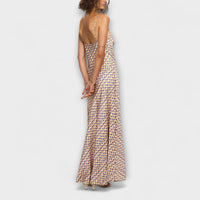Style200™ | Chic Geometric Print Maxi Dress for Any Occasion