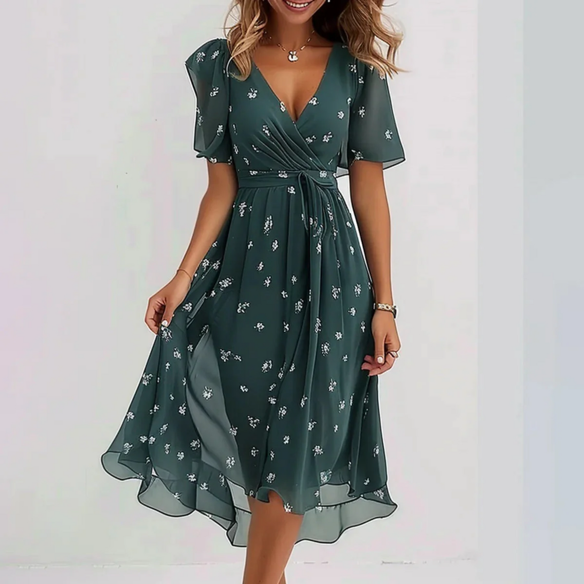 Presley | Wedding Guest Midi Dress