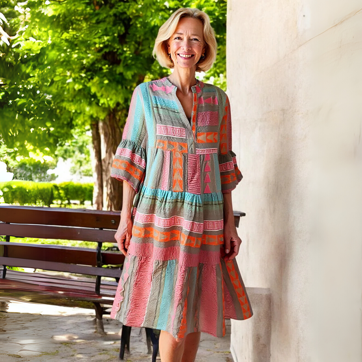 Étienne | Boho Style Midi Dress