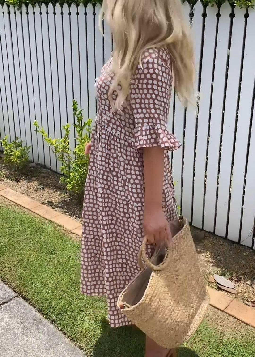 Style200™ | Zora Sable Midi Dress for Any Occasion
