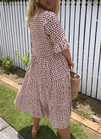 Style200™ | Zora Sable Midi Dress for Any Occasion
