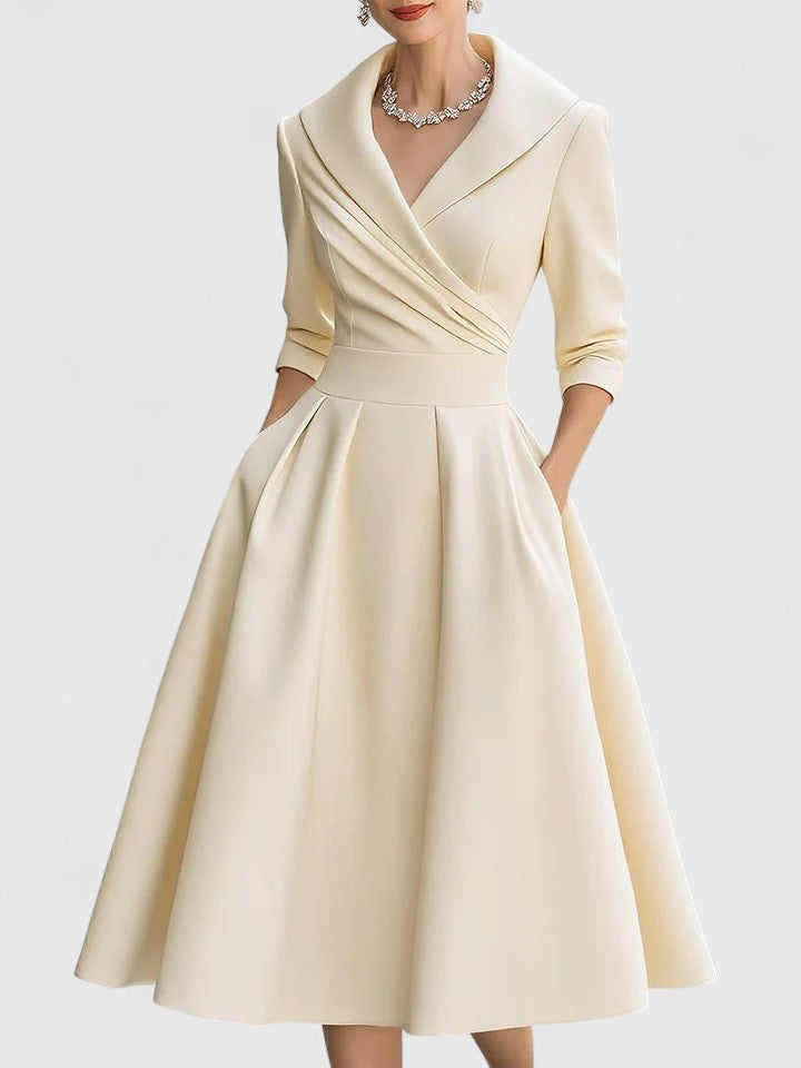 Yan™ | Chic Midi Dress for Any Occasion