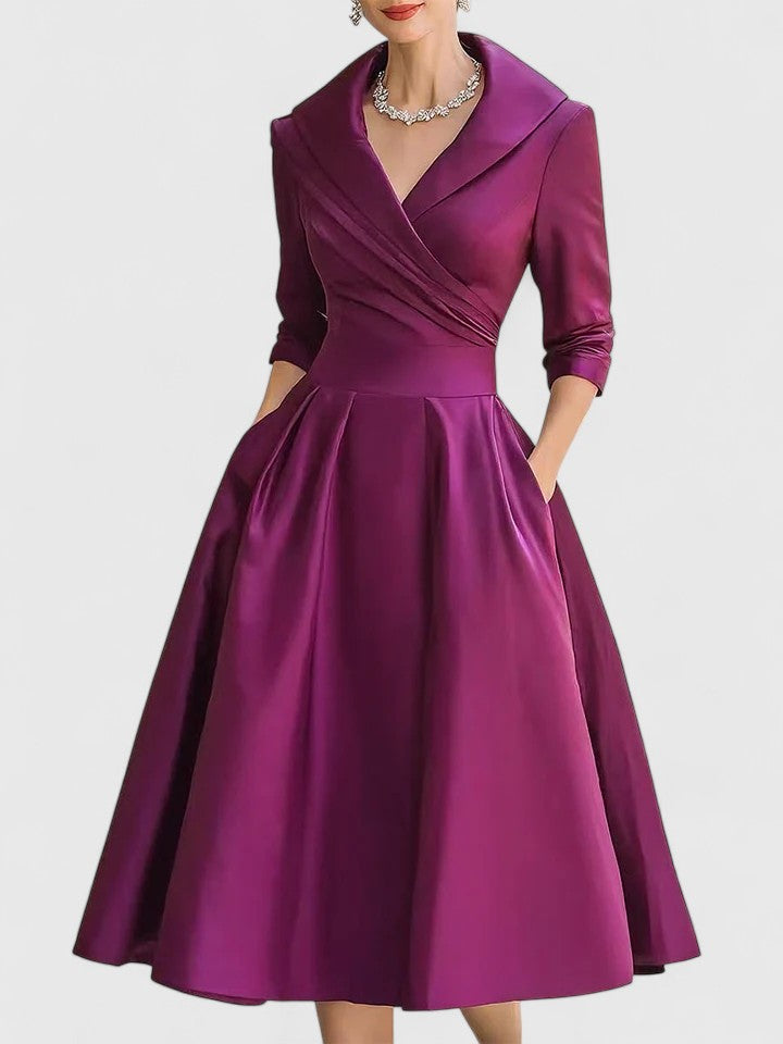 Yan™ | Chic Midi Dress for Any Occasion