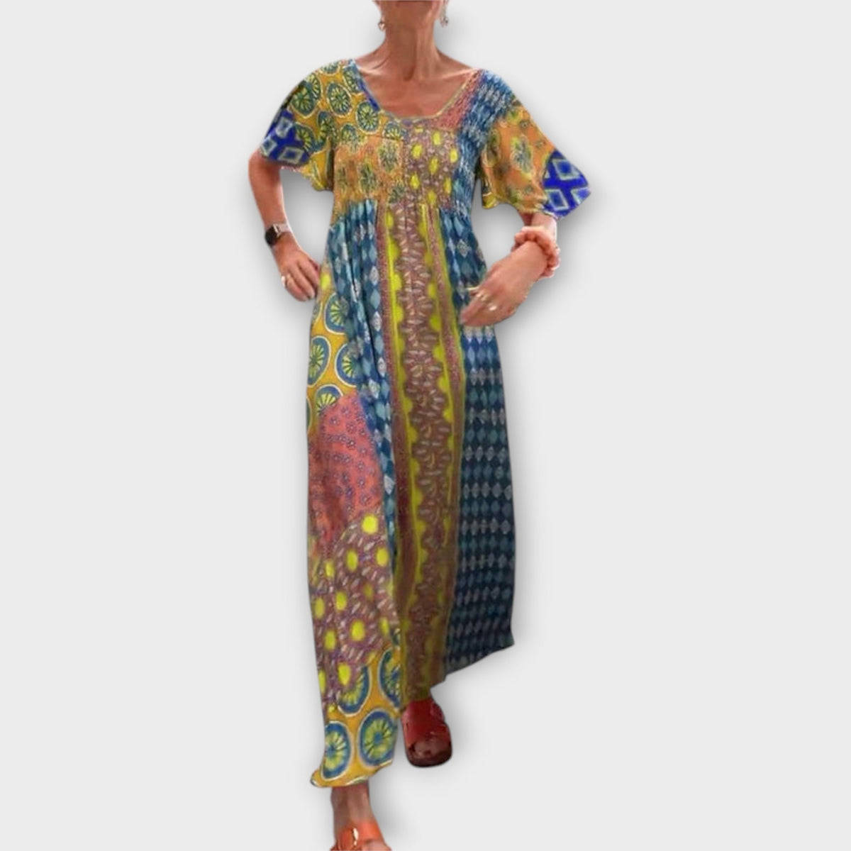 Style200™ | Melania - Colorful Boho Dress for Any Occasion