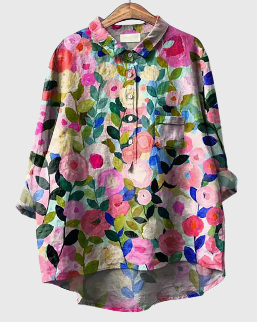 Valeria™ | Valeria™ - Floral Print Chiffon Blouse for Everyday Wear