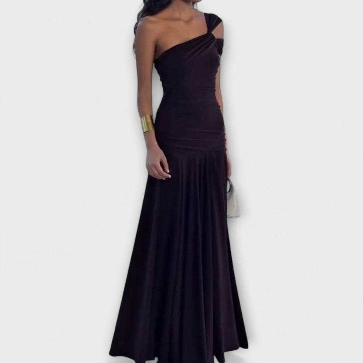 Style200™ | Margot - Off-Shoulder Fitted Maxi Dress for Special Occasions