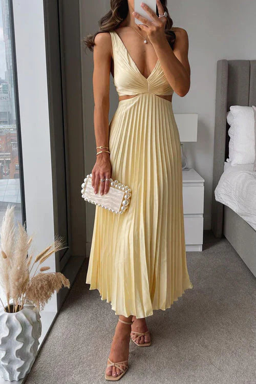 Iris | V-Neck Maxi Dress for Wedding Guest