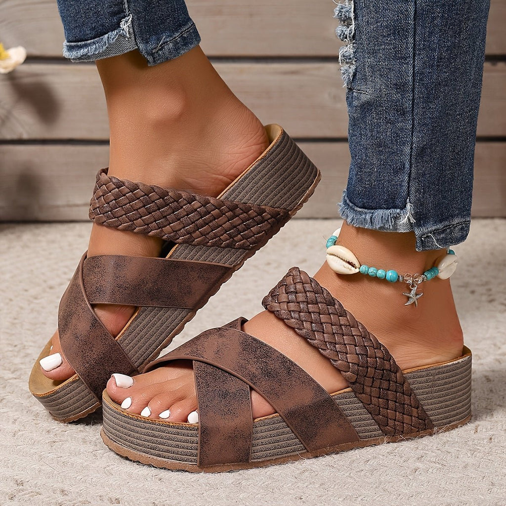 Vanessa™ | Woven Platform Sandals