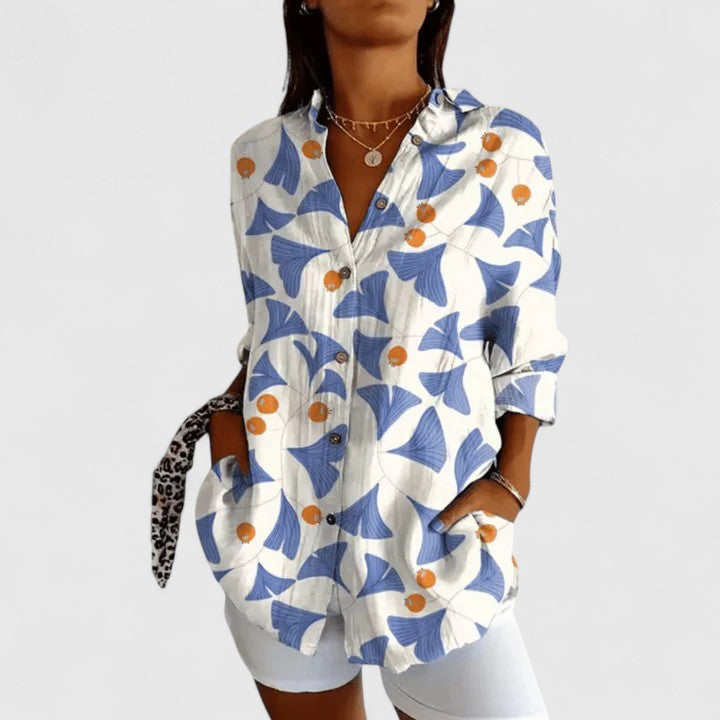 Style200™ | Chic Floral Blouse for Stylish Occasions