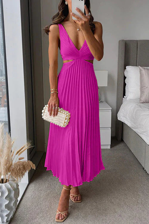 Iris | V-Neck Maxi Dress for Wedding Guest