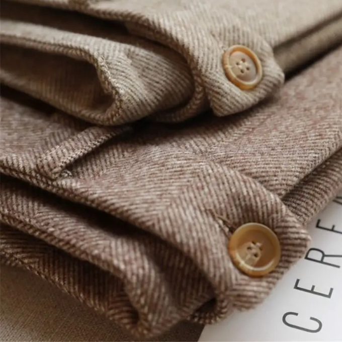 Harrow Herringbone Wool-Look Trousers