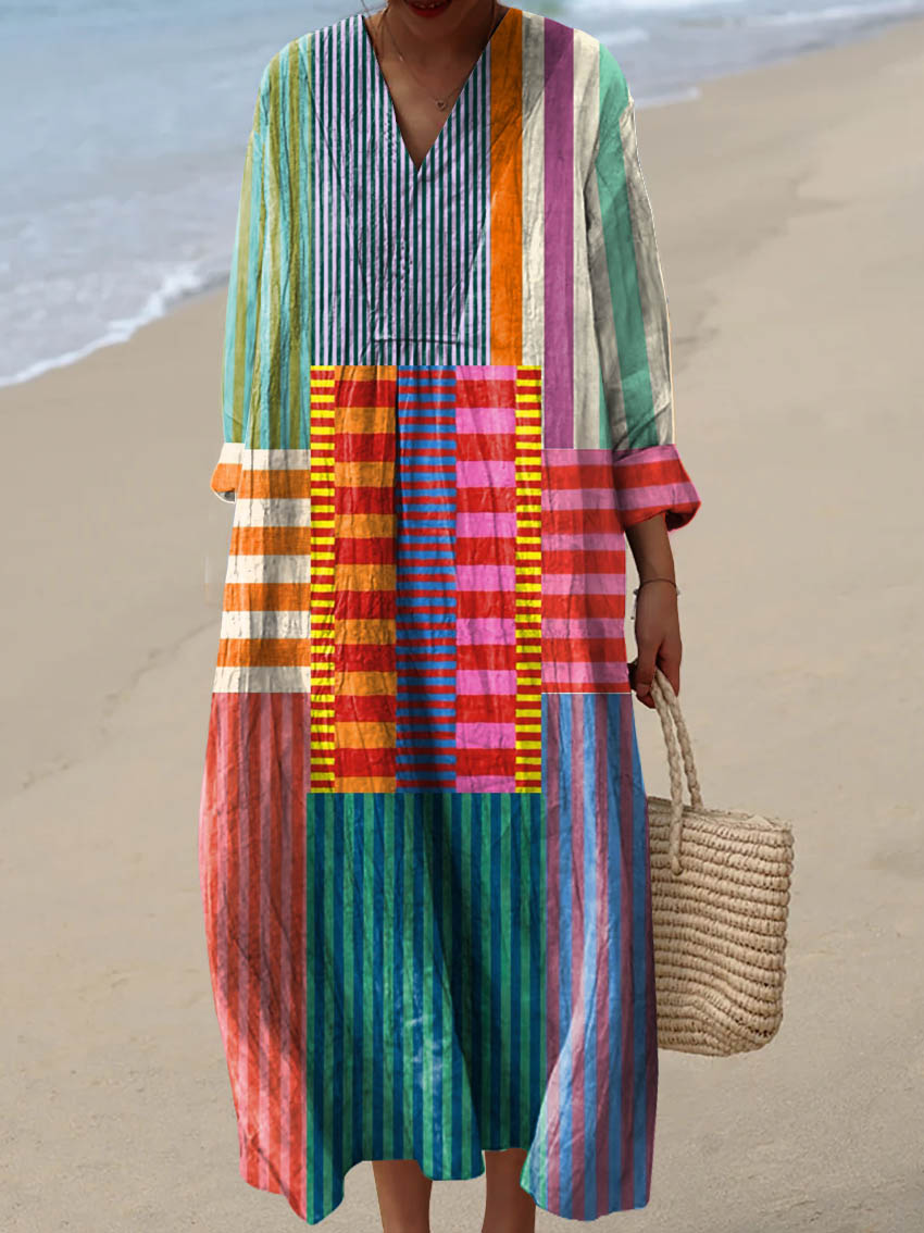 Jocelyne™ | Laura – Colorful Boho Art Dress