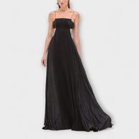Style200™ | Chic Pleated Cutout Maxi Dress for Any Occasion