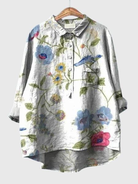 Valeria™ | Valeria™ - Floral Print Chiffon Blouse for Everyday Wear