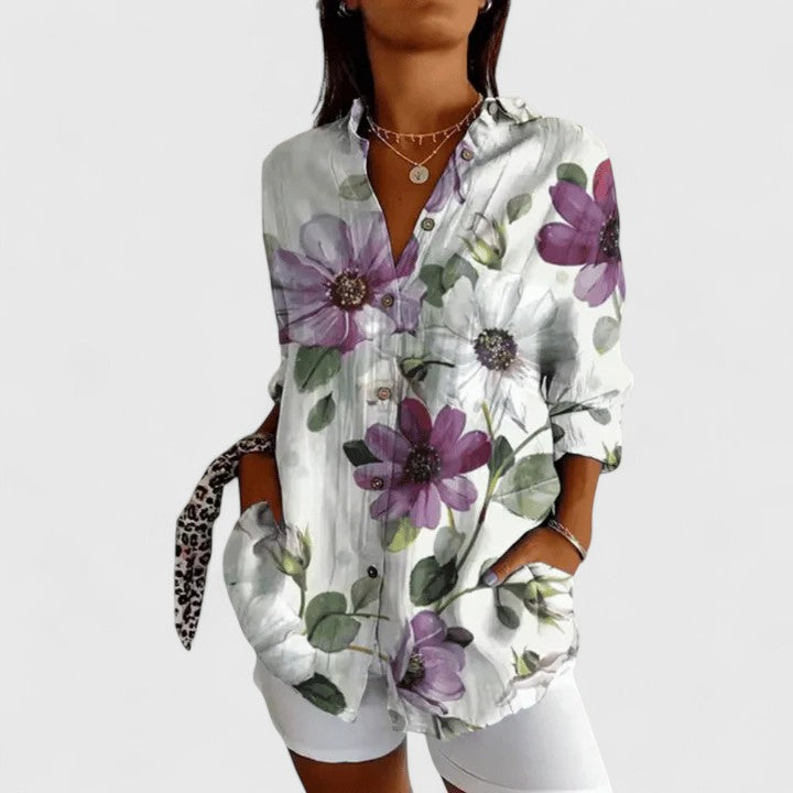Style200™ | Chic Floral Blouse for Stylish Occasions