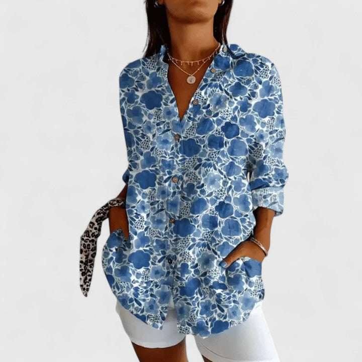 Style200™ | Chic Floral Blouse for Stylish Occasions