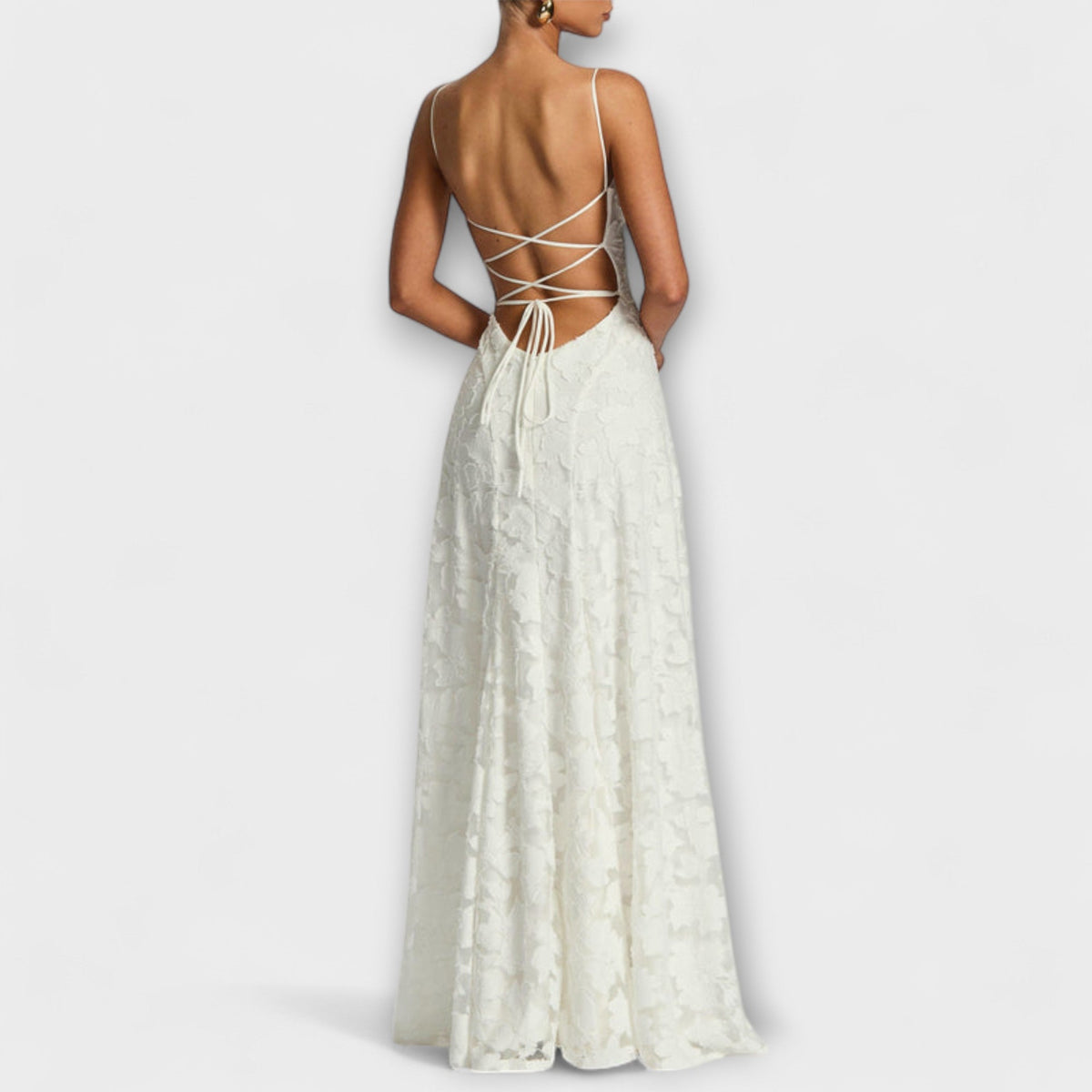Style200™ | Floral Lace Maxi Dress for Special Occasions