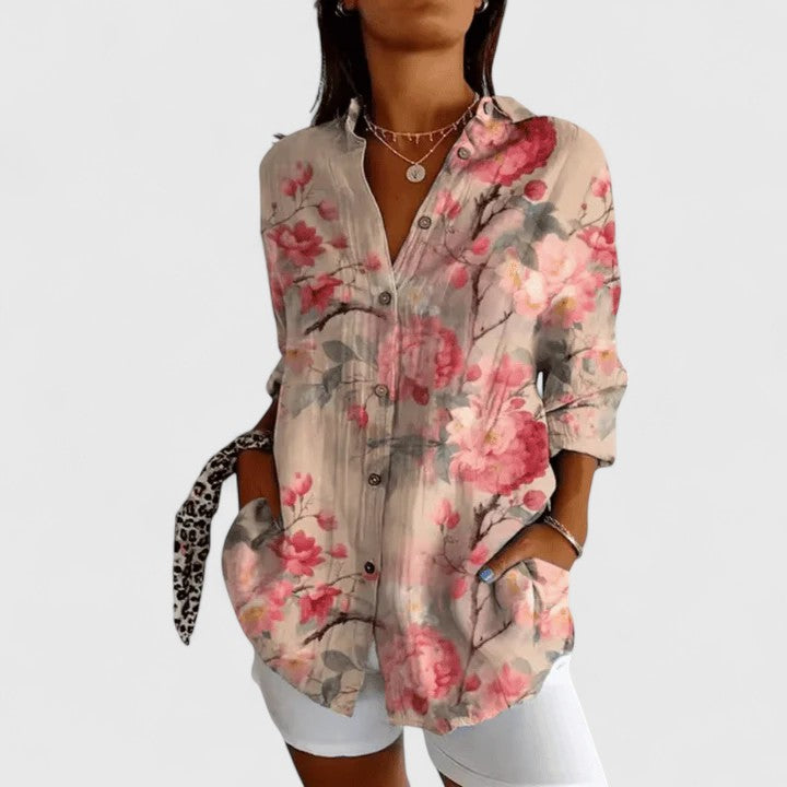Style200™ | Chic Floral Blouse for Stylish Occasions