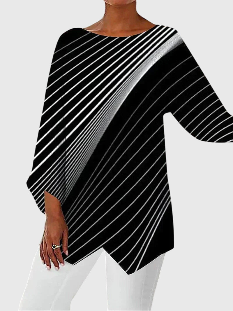 Alayah™ | Chic Crew Neck Blouse for Everyday Wear