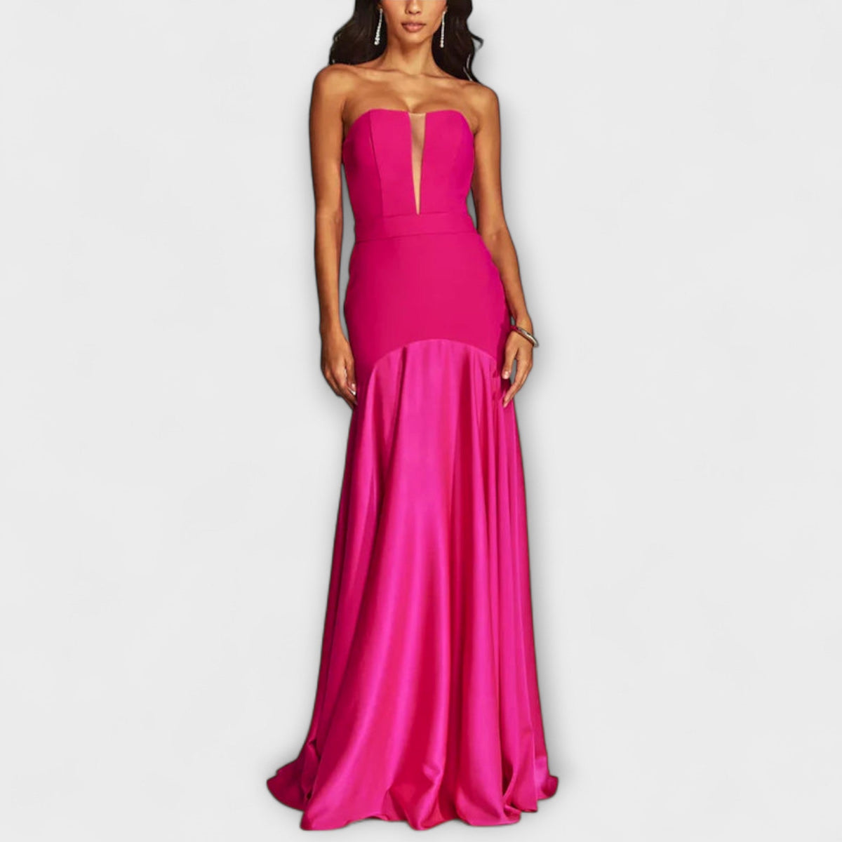 Style200™ | Vada Off-Shoulder Maxi Dress in Flowing Fabric