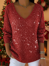 Georgia™ | Festive Jumper with V-Neck