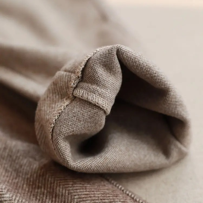 Harrow Herringbone Wool-Look Trousers