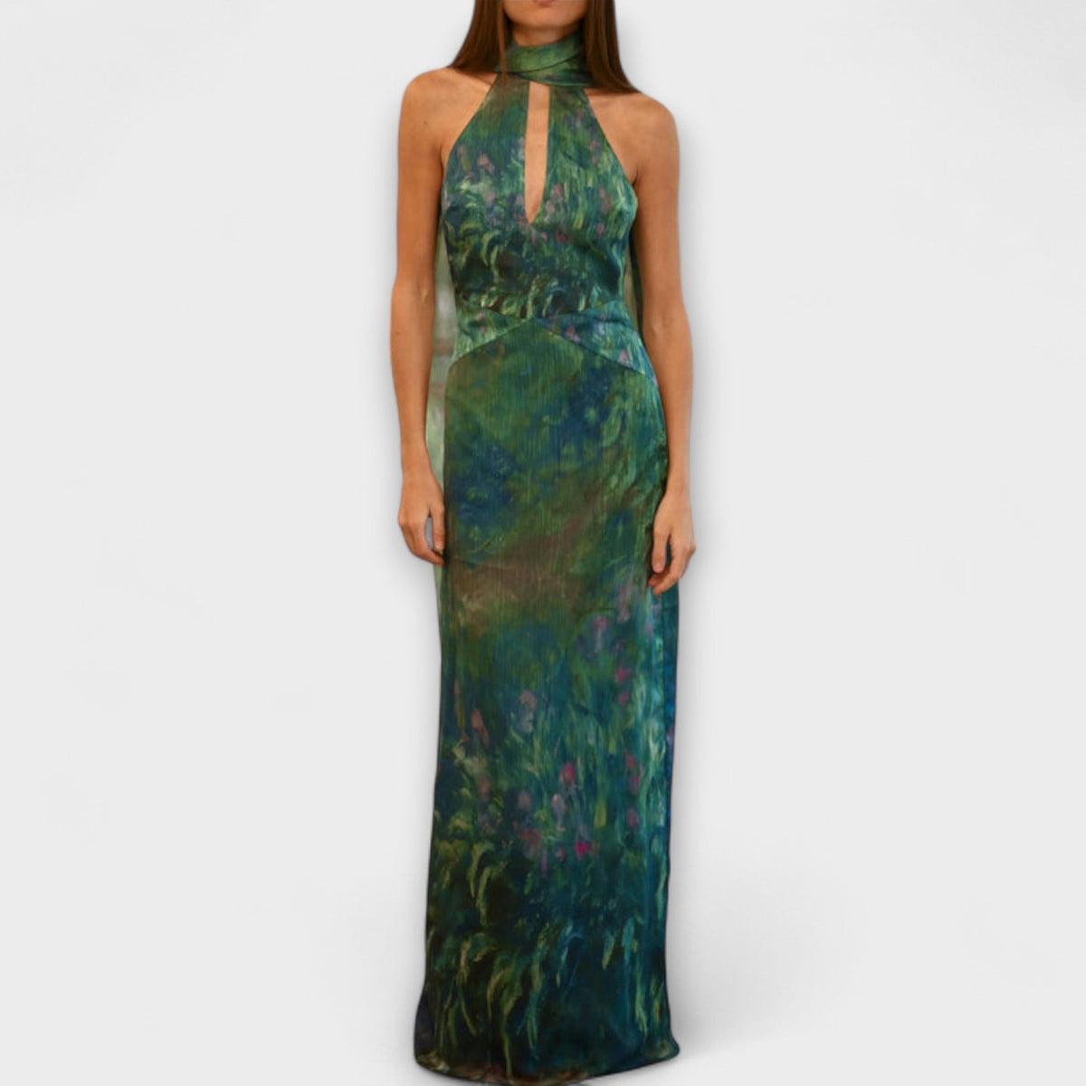 Style200™ | Maisie Monet Iris Print Maxi Dress for Summer Events