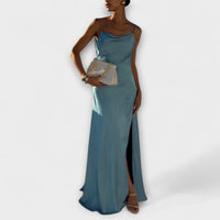 Style200™ | Hallie - Satin Maxi Dress for Stylish Evenings