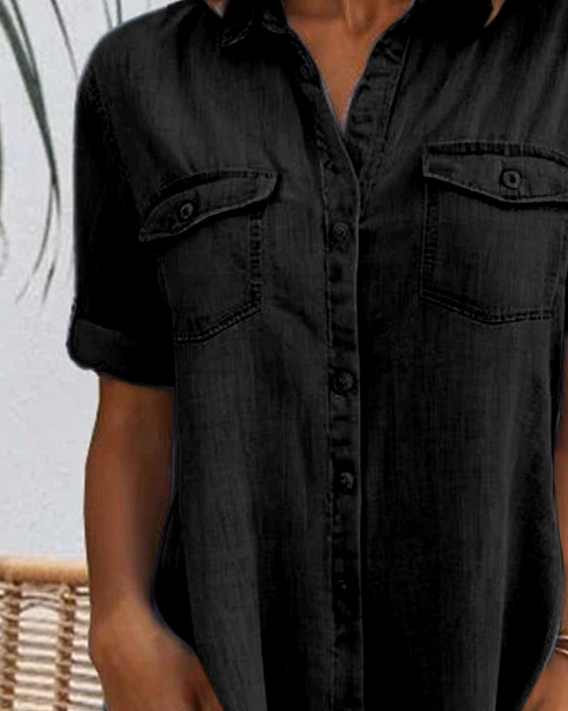 Élise | Short Sleeve Shirt Dress