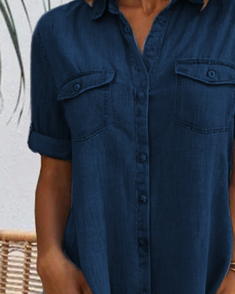 Élise | Short Sleeve Shirt Dress