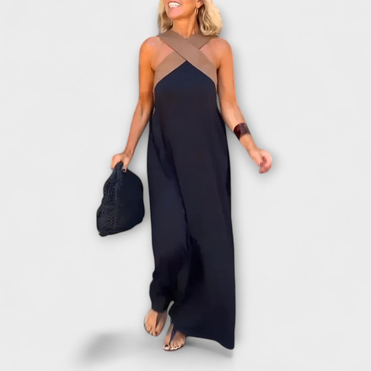 Style200™ | Delphine - Chic Crossover Dress for Any Occasion
