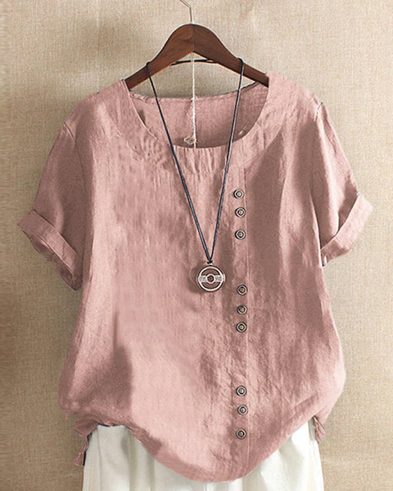 Brielle | Short Sleeve Crew Neck Top