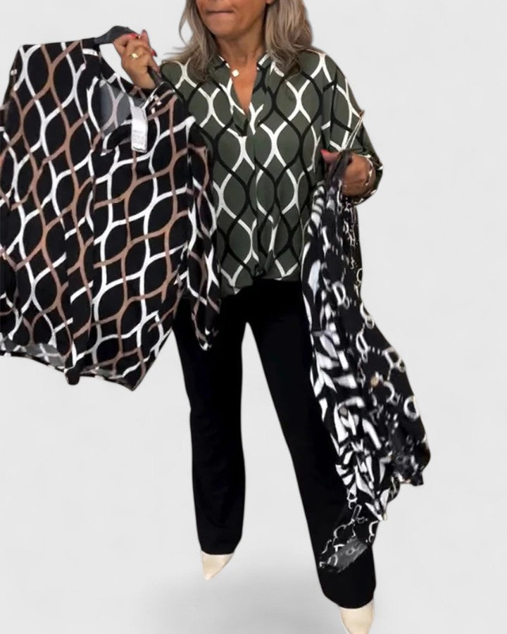 Chic Blouse for Office and Evening Wear