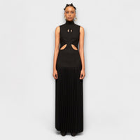 Style200™ | Kristen - Stylish Maxi Dress with Pleats & Cutouts for Any Occasion