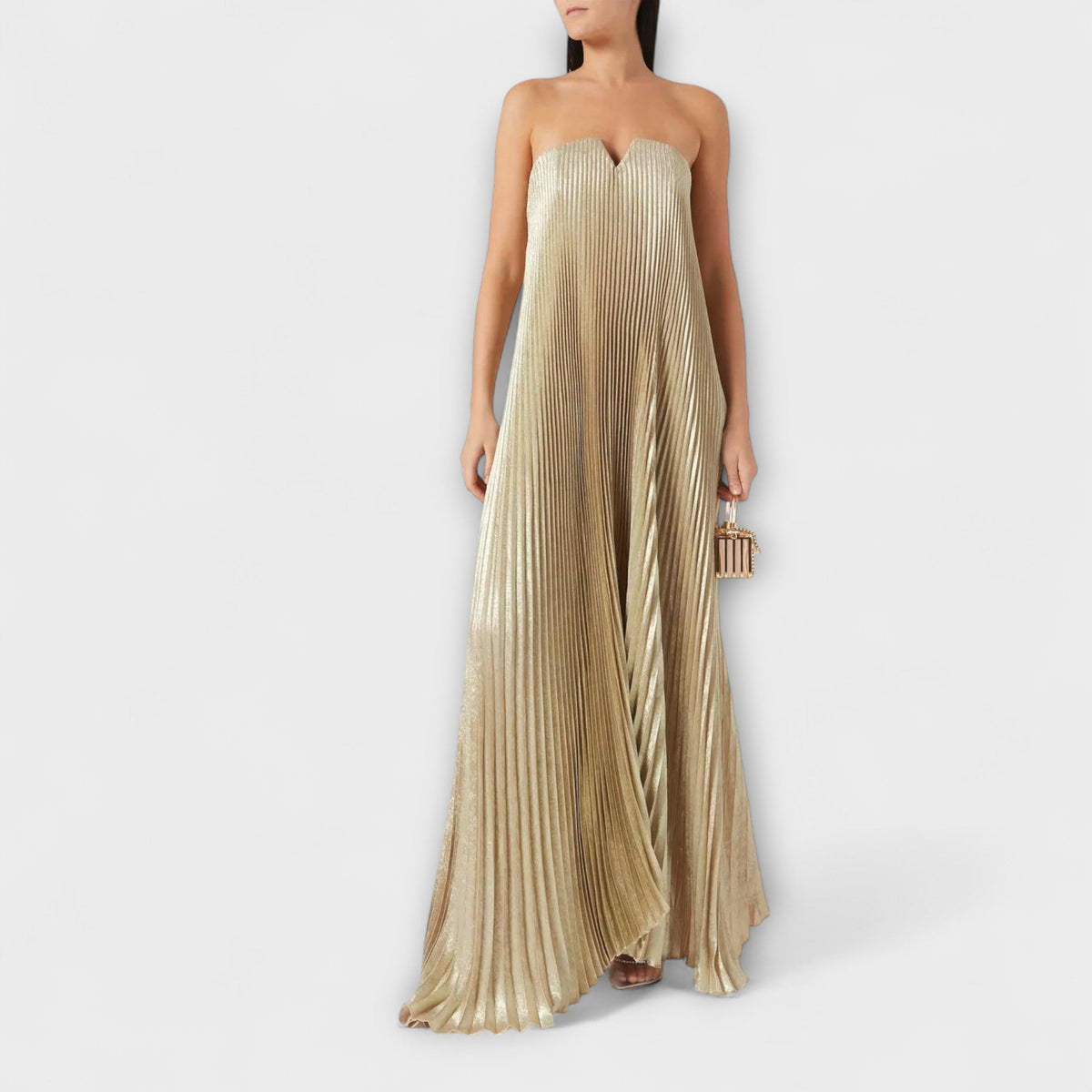 Style200™ | Michelle Orange Floral Maxi Dress for Special Occasions