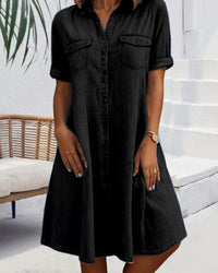 Élise | Short Sleeve Shirt Dress