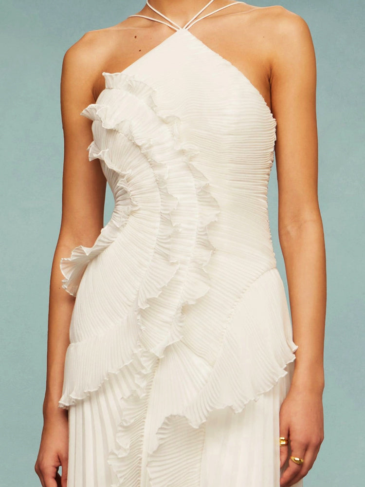 Ursine™ | Abigail - Asymmetric Pleated Dress